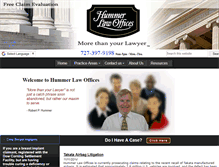 Tablet Screenshot of hummerlaw.com